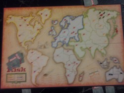 idiocy-isnt-an-emotion-dickface:  I just won Risk. Fuck. Yes. I have never won before. It got to be that I had to use different colors because I ran out of men Also I’m naming the board after Homestuck characters according to color, except South America,
