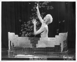 Melba &ldquo;Toast&rdquo; showcases &ldquo;Her Bubble Bath Fantasy&rdquo; routine in this 50&rsquo;s-era promotional photo..