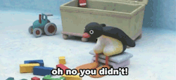 super-sleuth:  valeria2067:  toasterchino:  m-o-u-s-t-a-c-h-e—g-i-r-l:  WTF IS THAT FROM  HOHMYGAWD PINGU!!!Childhood’s coming back!!!NooootNoooot!  PINGU!!!!  I HATE THE NEW INTRO 