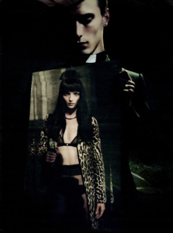 houseofbourbon:  “Forever Gucci,” featuring Clément Chabernaud and Mariacarla Boscono, photographed by Paolo Roversi for W (August 2010). 