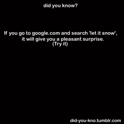 cklikestogame:  did-you-kno:  let it snow  Laura needs to see this~  