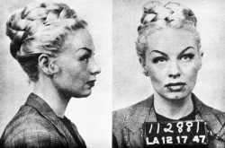mudwerks:  (via Pulp International - December 1947 mugshot of Lili St Cyr)  “A mugshot of Lili St. Cyr from 12/17/47. The arrest was for lewd behavior; and occurred in Los Angeles.. When St. Cyr appeared in court several months later she lost her case