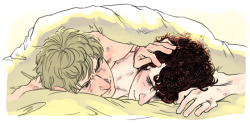 &ldquo;i&rsquo;ll never get bored of good mornings with you &lt;3 &rdquo; alexmochi: Draw  John and Sherlock waking up in bed together please? Either fluffy or  awkward or&hellip; something. c:&gt;