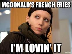 bestrayever:  The Girl Who Loves Her McDonald’s French Fries