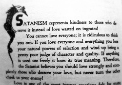 danplasmius:  gender-ikari:  harpyholidays:  bookerdewitt:  antique-arthur:  the-fact-rat:  The more I learn about Satanism, the less horrendous it seems. Not even kidding.  That’s cause non-theistic Satanism is more about worshipping yourself and sorta