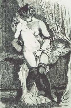 msbehavoyeur:  Trilogie Ã©rotique II ~ Drawings by Martin van Maele. Illustration of a poem by Paul Verlaine. 1907Â  via 