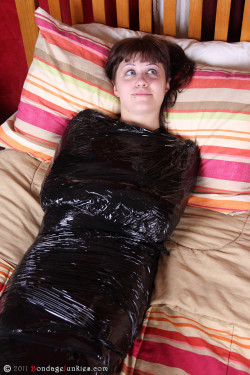 Today on Bondage Junkies: Viorica vs. The Mummy Escape It all started innocent enough; just a friendly chat about different ties. Mummification came up and Viorica admitted that she&rsquo;s always wanted to be wrapped up tight. I brought out the pallet