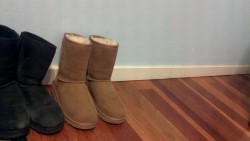 The UGG my boyfriend got me for christmas :D  I have small feet :/