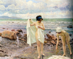 missfolly:  The Bathers, ca. 1916, by Paul Gustave Fischer 