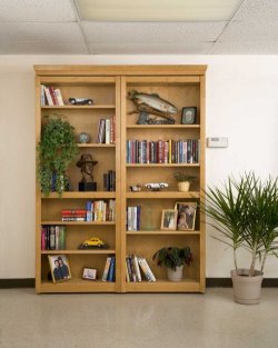 wickedclothes:  Hidden Bookcase This hidden bookcase smoothly slides on a floor-based rail (included) and conceals any room in your office or home. It opens and closes very quietly—by pulling outward—and it exhibits no sign of entry when closed. Up