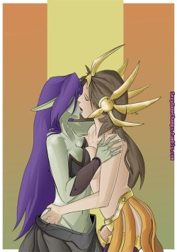 Couple Leona and Morgana
