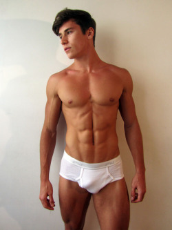 artofmalemasturbation:  The Beauty of Men in Briefs: Handsome brother, fulsome package…. 