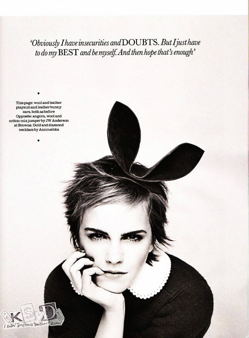 Awwww bunny ears on Emma Watson! porn pictures