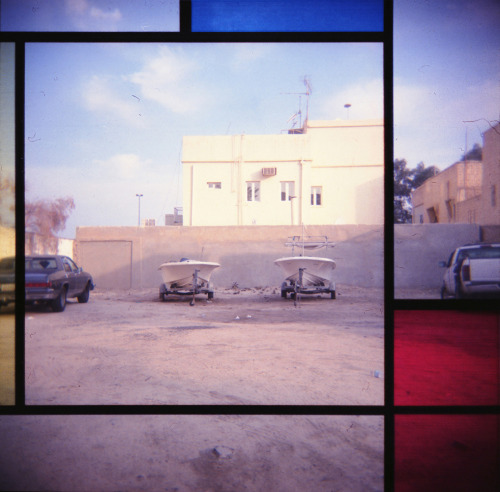 tgwke:  Mondrian Revisited.  Part of a project I did in 2010. Click here for the Holga mask DIY.  