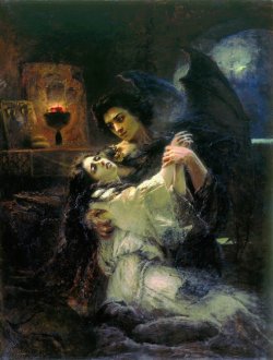 Konstantin Makovsky, Tamara and Demon, (1889)