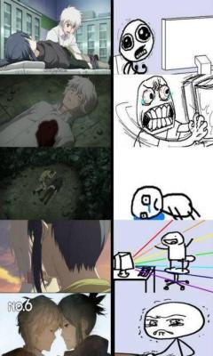 My reactions!!! But they didn&rsquo;t show the behind the scenes where the real yaoi happened