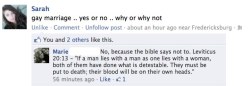 sexygaymes:   Thank god someone ACTUALLY knows what theyre talking about when they say stuff about what the bible says about being gay.  i’ll always love this post.