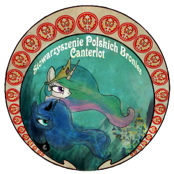 &ldquo;Association of Polish Bronies Canterlot&rdquo; Site under construction: http://canterlot.pl/index.htmlMade for http://sz6sty.deviantart.com/, the founder.My first logo project :D And it is glooorious