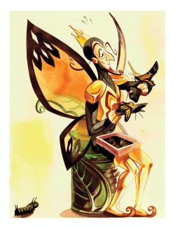 bettyfelon:  The Monarch, by Pocketowl [prints available HERE]
