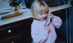holy crap, I forgot how big wireless phones were in the early 90s, not even the cell phones. Also, I was so adorable. what happened man? xD