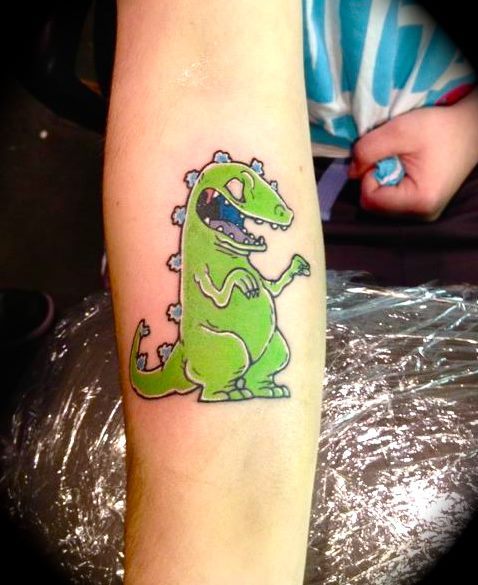 Sex fuckyeahtattoos:  New Reptar tattoo from pictures