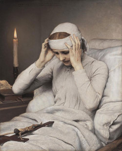 fer1972:  Die ekstatische Jungfrau Katharina Emmerich by Gabriel Cornelius von Max (1885)   Autorka najlepszego sadomasochistycznego religijnego porno jakie czytałam. Wystarczający - i jedyny, nie oszukujmy się - powód, dla którego ostatecznie