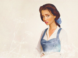 Belle as a human! edit:and as her first job, she makes light work of judging Snow White next to her&hellip;