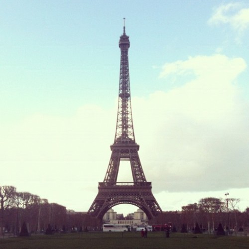 Took a walk from Notre Dame to the Eiffel Tower along the Seine.  (Taken with instagram)
