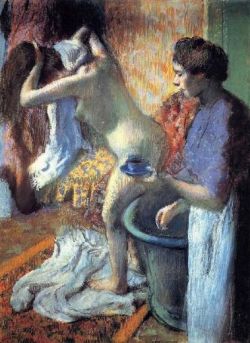 Edgar Degas,  The Cup of Tea (Breakfast after Bathing), 1883