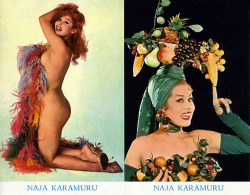  Naja Karamuru   aka. “Princess Naja”.. Vintage promotional postcard.. 