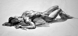 Figure drawing in the Reilly Method style.