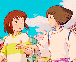 tripletpeaks:  Chihiro: Can we meet again?Haku: I’m sure.Chihiro: Promise?Haku: Promise! Now go, and don’t look back. 