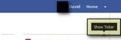 Now You Can Hide or Show The facebook Ticker.!! :D Awesomeee 