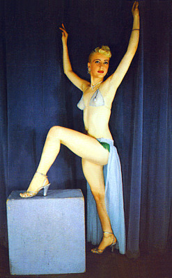 Sandy McGuire As featured in the vintage ‘Burlesque Historical Company’ postcard series..