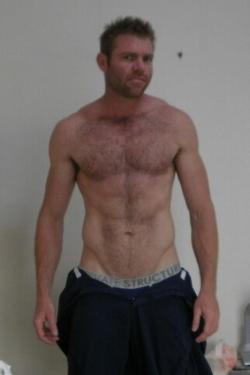 realmenstink:  LEAN AND HAIRY UNDERNEATH HIS COVERALLS……… 