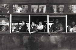 Trolley, New Orleans photo by Robert Frank, 1955 via: the selvedge yard