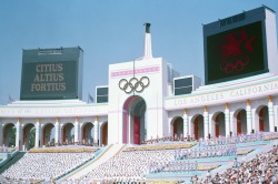 124daisies:  Opening Ceremony, 1984 Olympics,