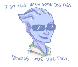 rebloggening:  I was doodling Liara, and she ended up looking really smarmy. So then this happened? I DONT KNOW GUYS. 
