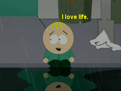 hell-on-high-heels23:   that odd moment when south park says something more beautiful and poetic than most television shows out there  no,like this guy here is the cutest fucking little ball of sunshine though.  I feel this