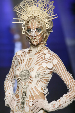Love The Religious References On This One. Anja Rubik For Jean Paul Gaultier.
