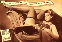 burleskateer:  Zorita   aka. “Queen of Pin-Ups!”.. Scanned from a 1944 issue of ‘BURLESK Annual’.. 