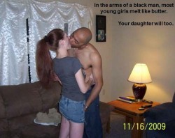 mistyblack:  Butter her up?  i am a daughter of bbc slut and bbc slut too i love kiss black men and always wetÂ  when i see one xx sixte