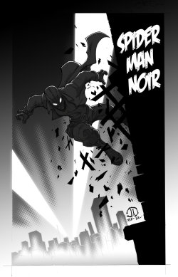 herochan:  Spider-Man Noir - by Joey Vazquez