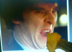feedthescreencap:  Sherlock eat your tortellini goddamn  Feed the Screencap Week: Day 2