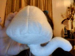 a WIP of a Squiddle plushy i&rsquo;m making based off lishlitz&rsquo;s tutorial. i don&rsquo;t read Homestuck but i think these squiddles are cute :3