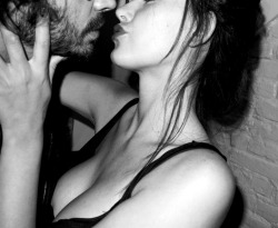 mistrbutterfly:  She is so into me as I press her against the wall.  I want her.  She grabs my scruffy face  as she impatiently comes to my lips…wanting me…needing me.