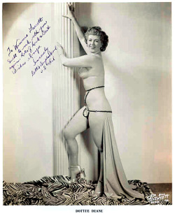  Dottie “Dimples” Deane    aka. “The 3-D Girl”.. A photo from Winnie Garrett’s personal scrapbook collection.. Personalized to her, by Dottie: “Swell to work with you again. Lots of Luck &amp; Best Wishes always. Sincerely..” 