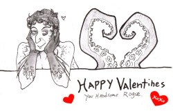 lithefider:  Dominique wishes you a Valentines day full of tentacles romance. 