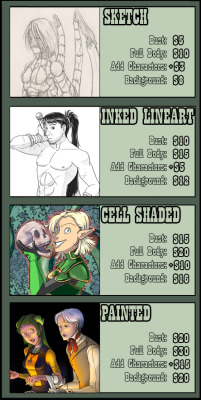 batclam:  Apparently Jot Forms is either no longer running or currently down, so here is my commission prices until I fix that.  Signal boosting for my wonderfully awesome and talented friend :3 Srsly guys, treat yourselves~