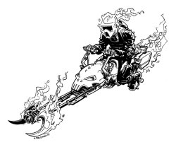 herochan:  Speeder Bike Ghost Rider - by Andy MacDonald 